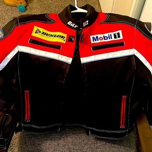 Bilt XL motorcycle jacket, black and red